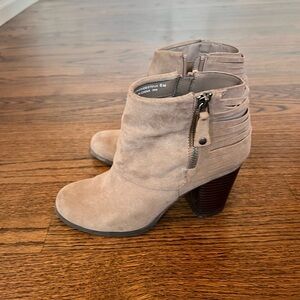 Women's Taupe Ankle Boots